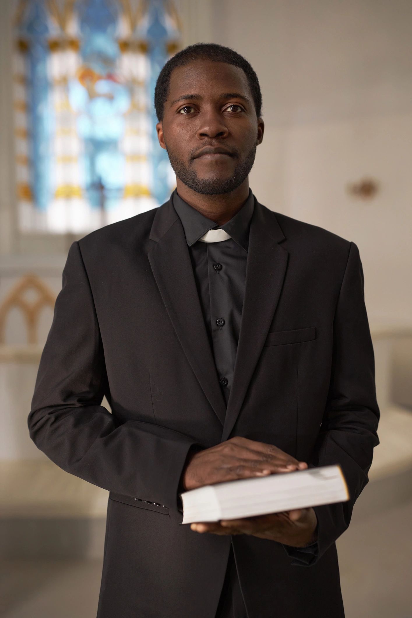 Ministry leader portrait in church